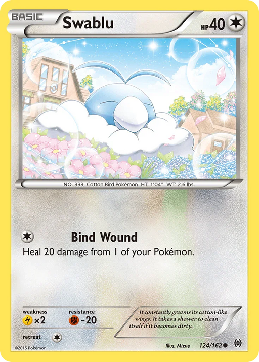 Swablu (124/162) [XY: BREAKthrough] - for just $0.15! 