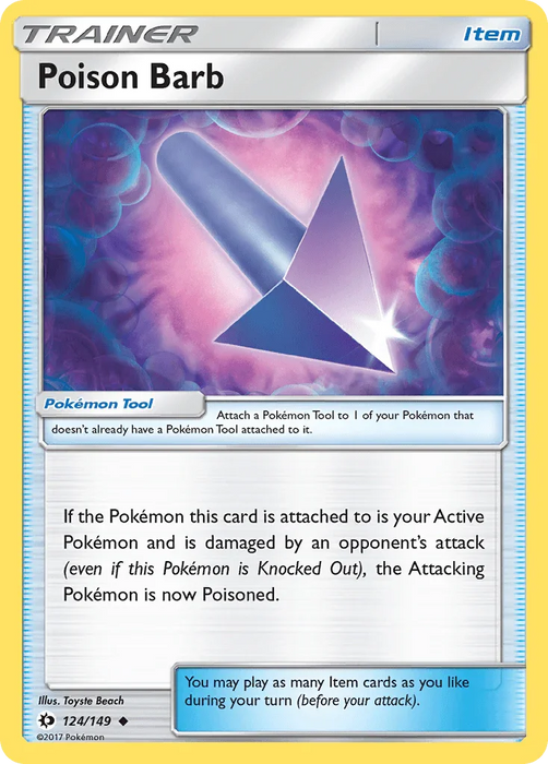 Poison Barb (124/149) [Sun & Moon: Base Set] - for just $0.10! 