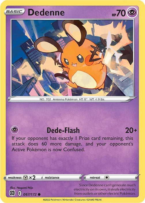 Dedenne (067/172) [Sword & Shield: Brilliant Stars] - for just $0.10! 