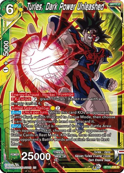 Turles, Dark Power Unleashed (BT15-150) [Saiyan Showdown] - for just $0.10! 