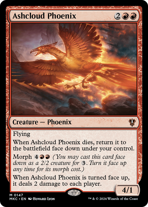 Ashcloud Phoenix (MKC-147) - Murders at Karlov Manor Commander - for just $0.07! 