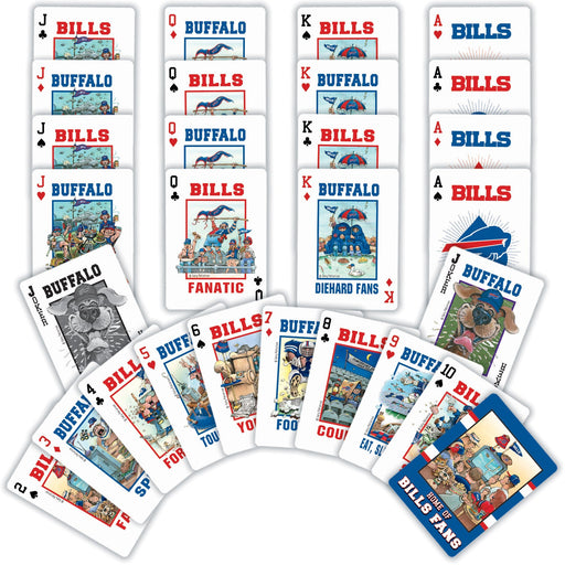 Buffalo Bills Fan Deck Playing Cards - 54 Card Deck - Just $6.99! Shop now at Retro Gaming of Denver