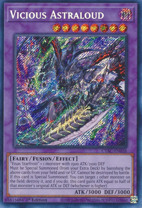 Vicious Astraloud [CYAC-EN036] Secret Rare - for just $0.35! 