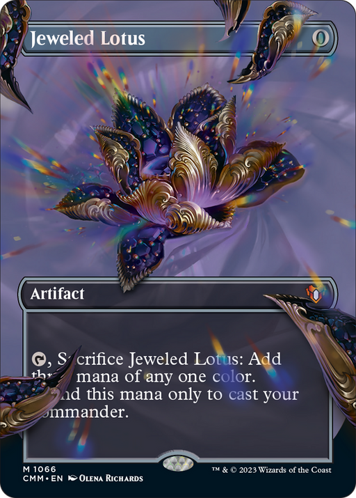 Jeweled Lotus (Borderless Textured Foil Frame Break) [Commander Masters] - Just $367.35! Shop now at Retro Gaming of Denver