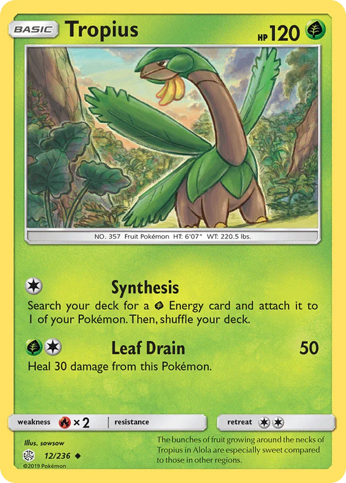 Tropius (12/236) [Sun & Moon: Cosmic Eclipse] - for just $0.15! 