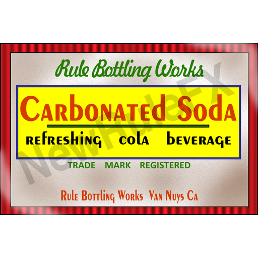 Cola Single Carbonated Soda Self Adhesive Label - License and Royalty Free for Film Use - for just $3! 