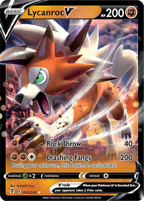 Lycanroc V (091/203) [Sword & Shield: Evolving Skies] - for just $0.40! 