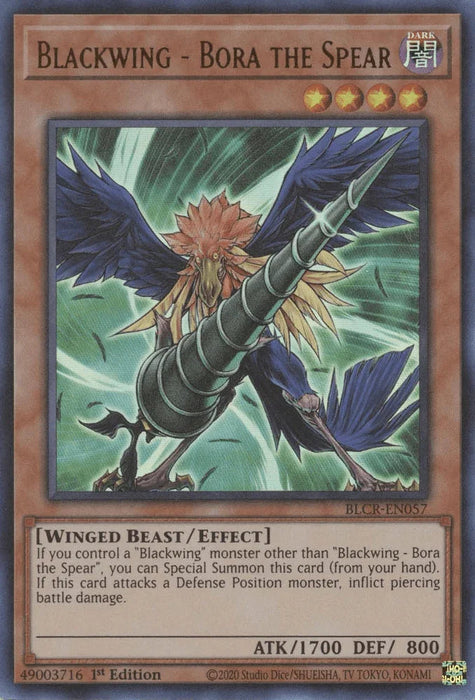 Blackwing - Bora the Spear [BLCR-EN057] Ultra Rare - for just $0.30! 
