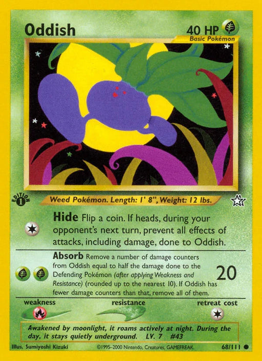 Oddish (68/111) [Neo Genesis 1st Edition] - for just $0.35! 