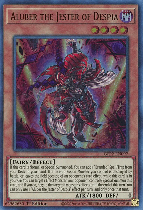 Aluber the Jester of Despia [GFP2-EN097] Ultra Rare - for just $0.15! 