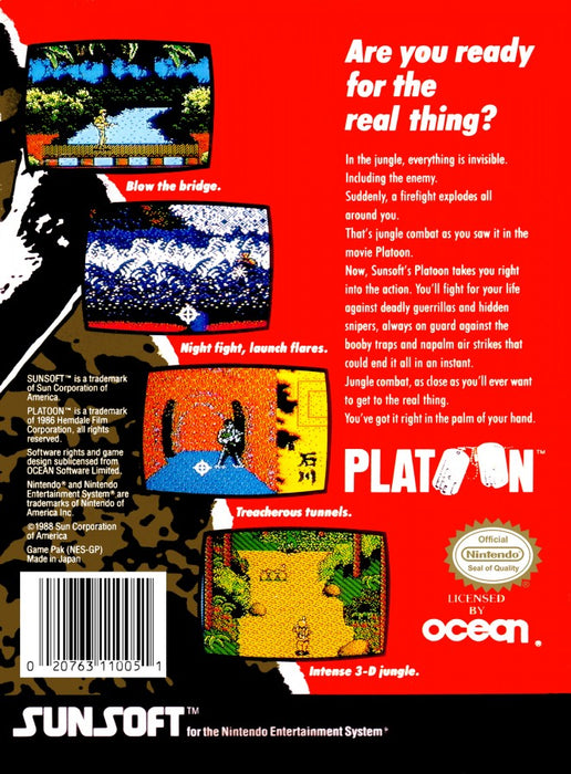 Platoon – Nintendo Entertainment System (NES) - for just $6.99! 