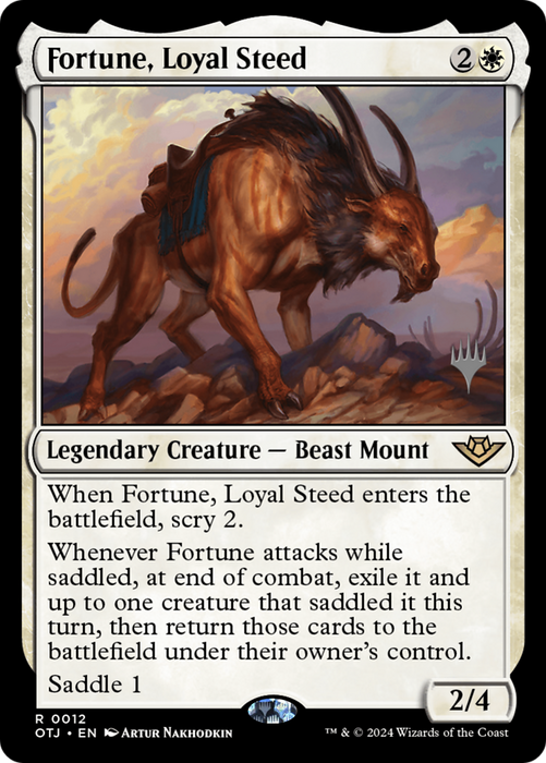 Fortune, Loyal Steed (PPOTJ-012) - Outlaws of Thunder Junction Promos - for just $0.11! 