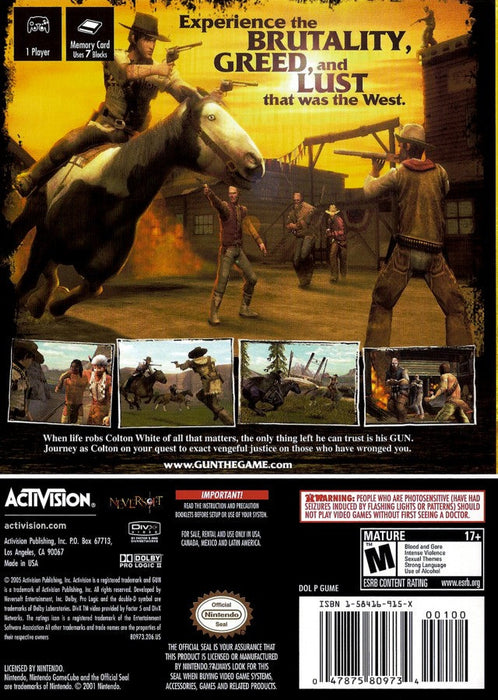 Gun – GameCube (GC) - for just $19.99! 
