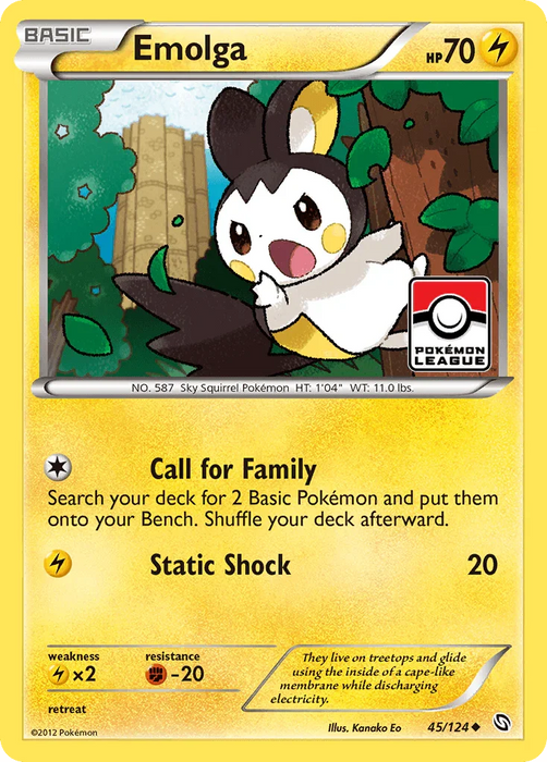 Emolga (45/124) [Black & White: Dragons Exalted] - for just $0.25! 