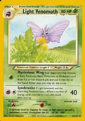Light Venomoth (53/105) [Neo Destiny Unlimited] - for just $1.45! 