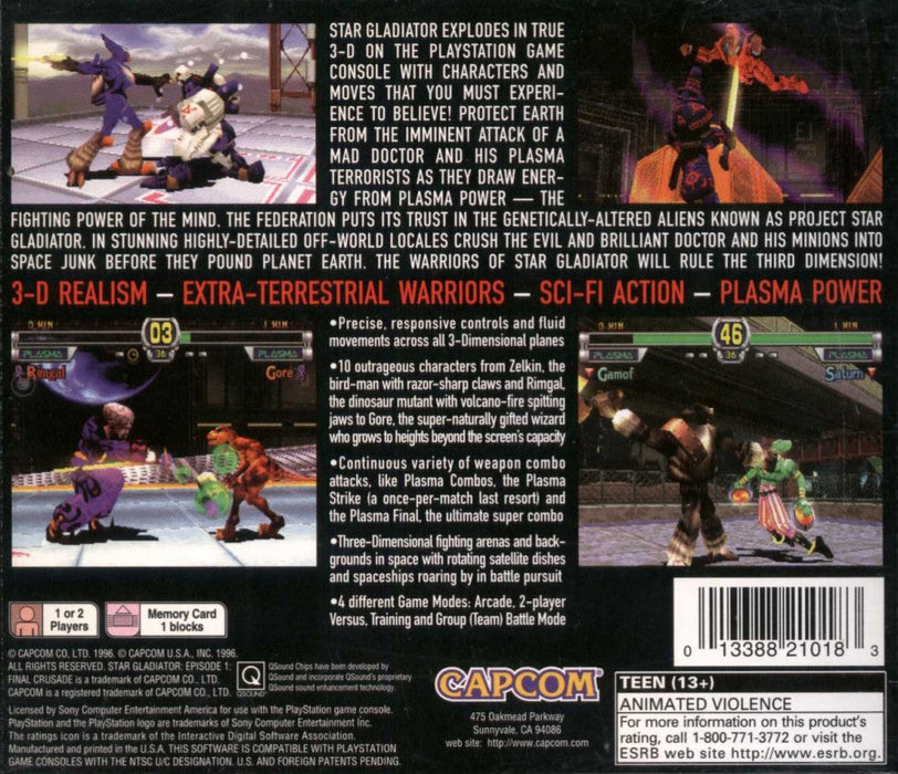 Star Gladiator: Episode I – PlayStation 1 (PS1) - for just $0! 