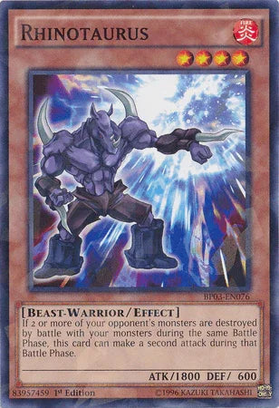 Rhinotaurus [BP03-EN076] Shatterfoil Rare - for just $0.10! 