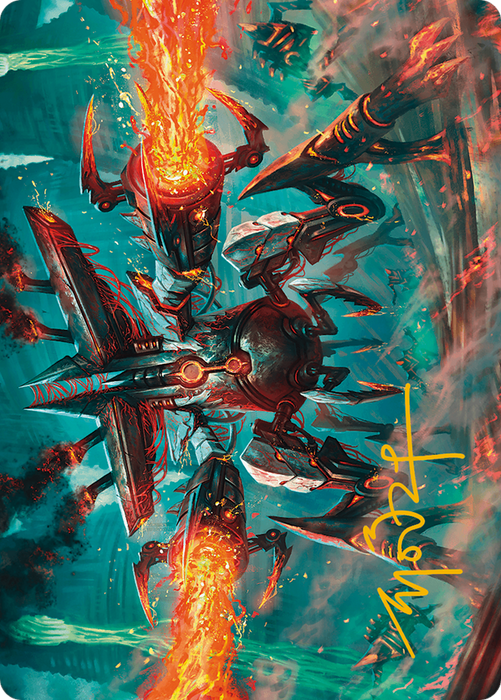 Exterminator Magmarch Art Card (Gold-Stamped Signature) [Modern Horizons 3 Art Series] - for just $0.30! 