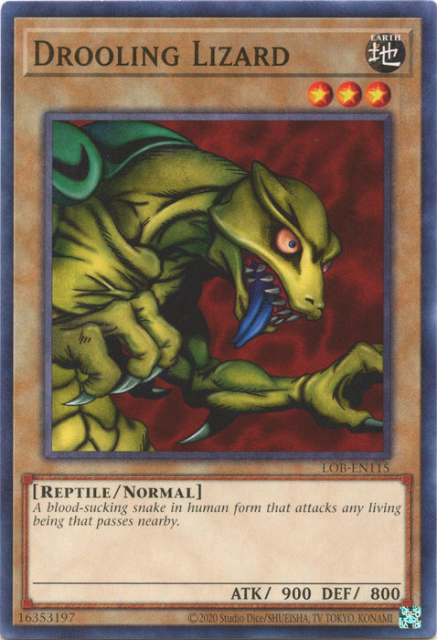 Drooling Lizard (25th Anniversary) [LOB-EN115] Common - for just $0.10! 