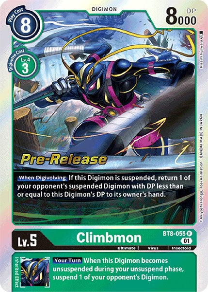 Climbmon [BT8-055] [New Awakening Pre-Release Cards] - Just $0.09! Shop now at Retro Gaming of Denver