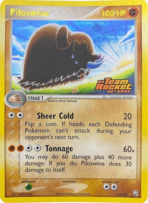 Piloswine (13/109) (Stamped) [EX: Team Rocket Returns] - for just $15.60! 