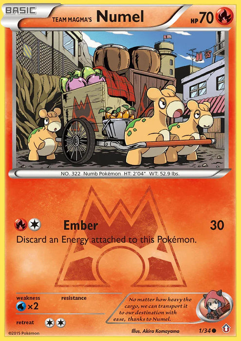 Team Magma's Numel (1/34) [XY: Double Crisis] - for just $0.50! 