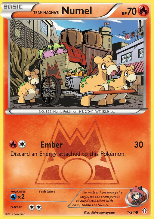 Team Magma's Numel (1/34) [XY: Double Crisis] - for just $0.55! 