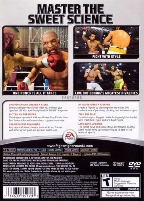 Fight Night: Round 3 – PlayStation 2 (PS2) - for just $9.99! 