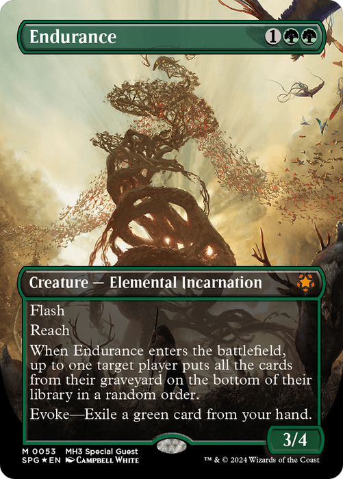 Endurance (Borderless) (Textured Foil) [Modern Horizons 3 Special Guests] - Just $6.65! Shop now at Retro Gaming of Denver