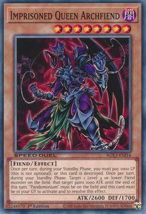Imprisoned Queen Archfiend [SGX3-ENI16] Common - for just $0.10! 