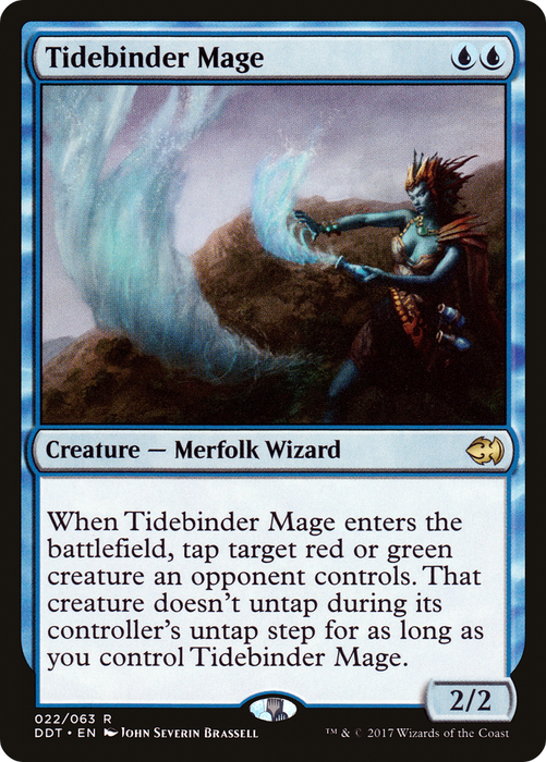 Tidebinder Mage (DDT-022) - Duel Decks: Merfolk vs. Goblins - for just $0.08! 