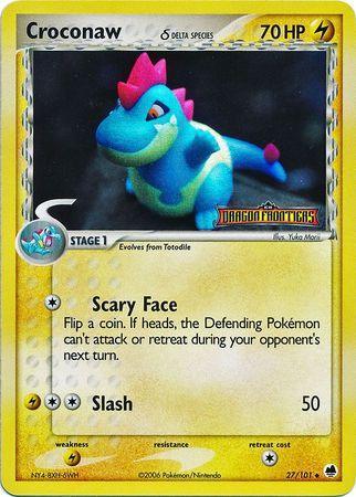 Croconaw (27/101) (Delta Species) (Stamped) [EX: Dragon Frontiers] - for just $24.80! 