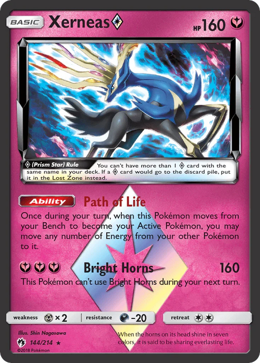 Xerneas (144/214) (Prism Star) [Sun & Moon: Lost Thunder] - for just $2.35! 