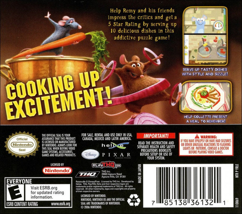Ratatouille Food Frenzy – Nintendo DS (DS) - for just $0! 
