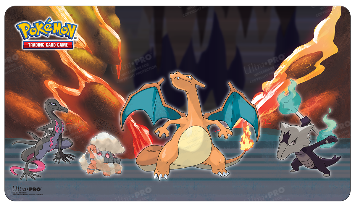 Ultra PRO: Playmat - Pokemon (Charizard, Salazzle, Torkoal, and Alolan Marowak) - Just $0! Shop now at Retro Gaming of Denver