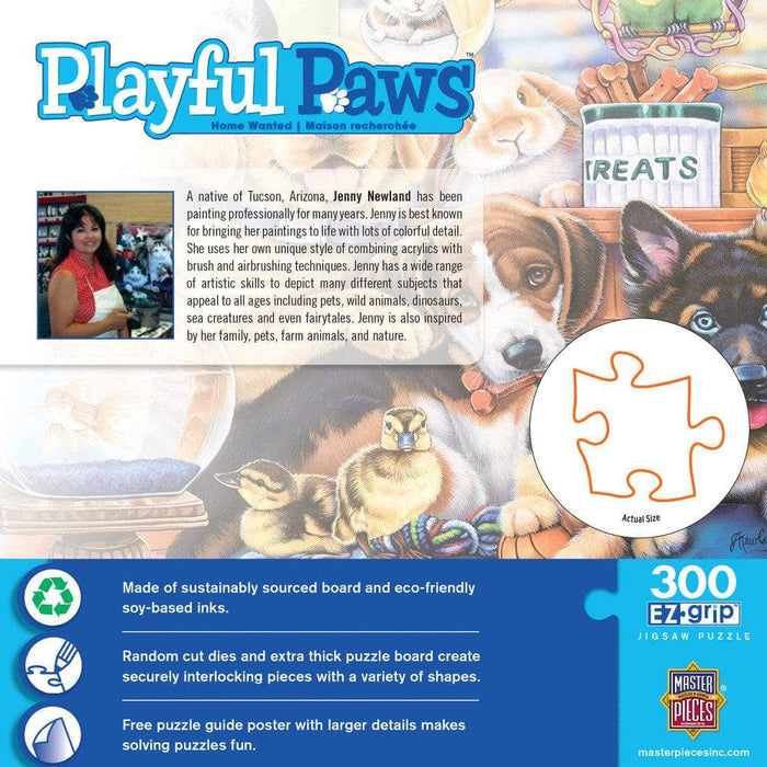 Playful Paws - Home Wanted 300 Piece EZ Grip Jigsaw Puzzle - for just $14.99! 