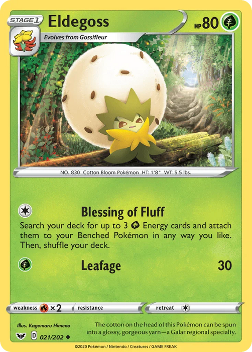 Eldegoss (021/202) [Sword & Shield: Base Set] - for just $0.10! 