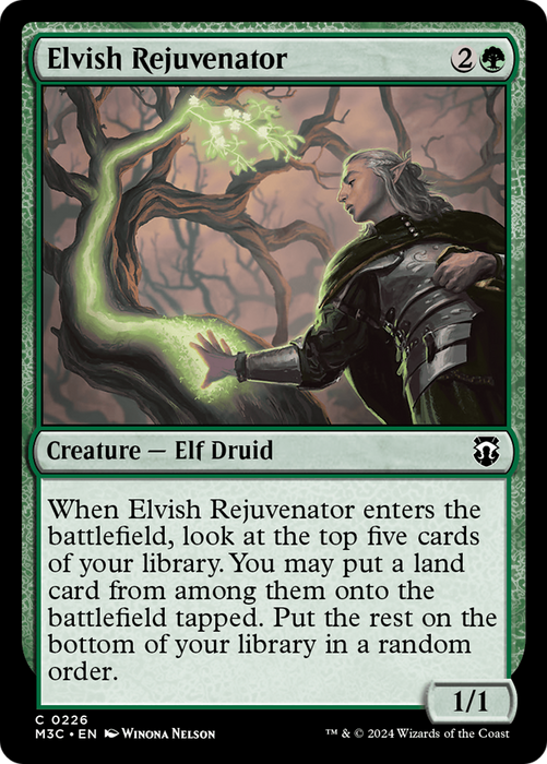 Elvish Rejuvenator (Ripple Foil) [Modern Horizons 3 Commander] - Just $0.10! Shop now at Retro Gaming of Denver