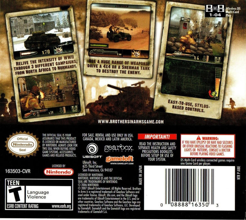 Brothers in Arms: War Stories – Nintendo DS (DS) - for just $6.99! 