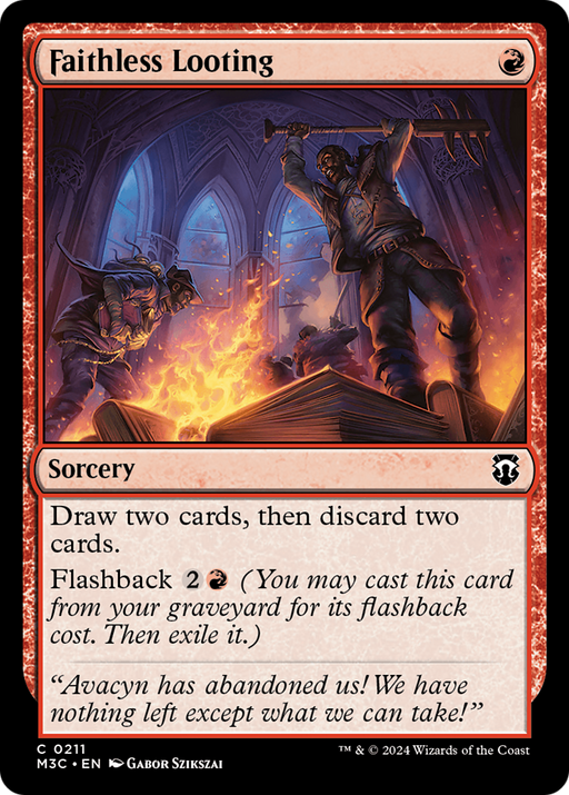 Faithless Looting (Ripple Foil) [Modern Horizons 3 Commander] - Just $0.35! Shop now at Retro Gaming of Denver