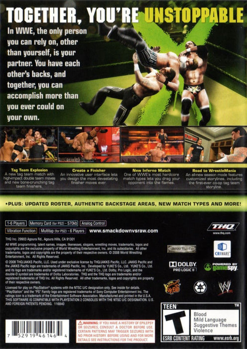 WWE SmackDown vs. Raw 2009 – PlayStation 2 (PS2) - for just $8.99! 