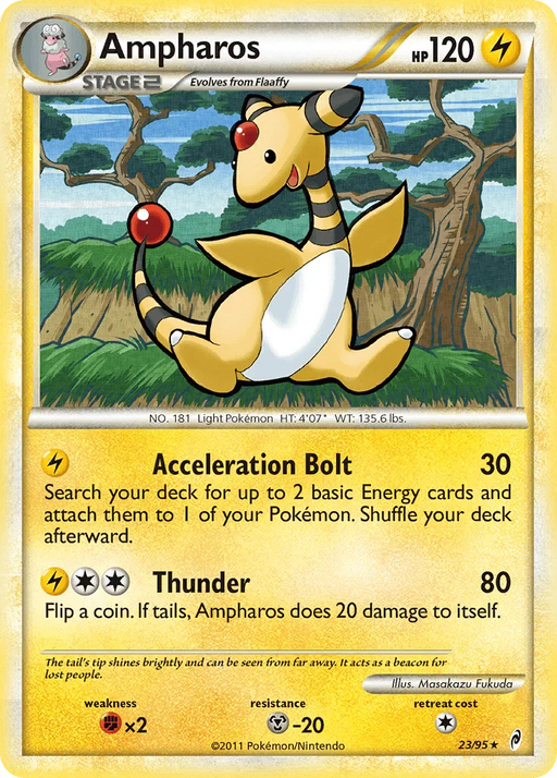 Ampharos (23/95) [HeartGold & SoulSilver: Call of Legends] - for just $1.20! 