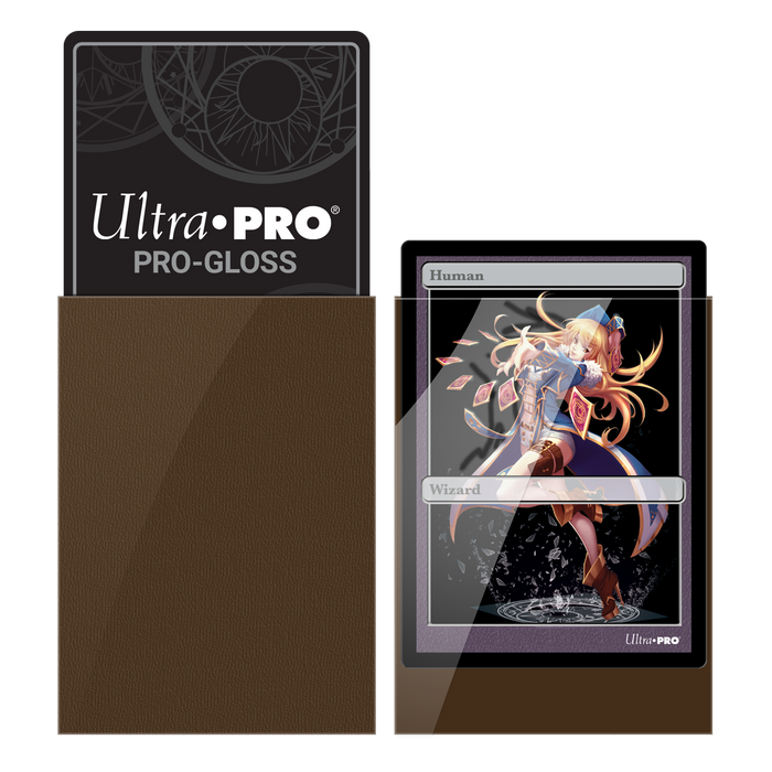 Ultra PRO: Small 60ct Sleeves - PRO-Gloss (Brown) - Just $0! Shop now at Retro Gaming of Denver