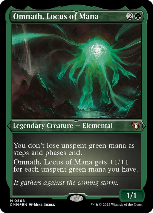 Omnath, Locus of Mana (Foil Etched) [Commander Masters] - for just $1.85! 