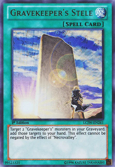 Gravekeeper's Stele [LCJW-EN261] Ultra Rare - for just $0.35! 