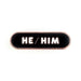 Pride Pals Pronoun Enamel Pin - He/Him (Black) - for just $10! 