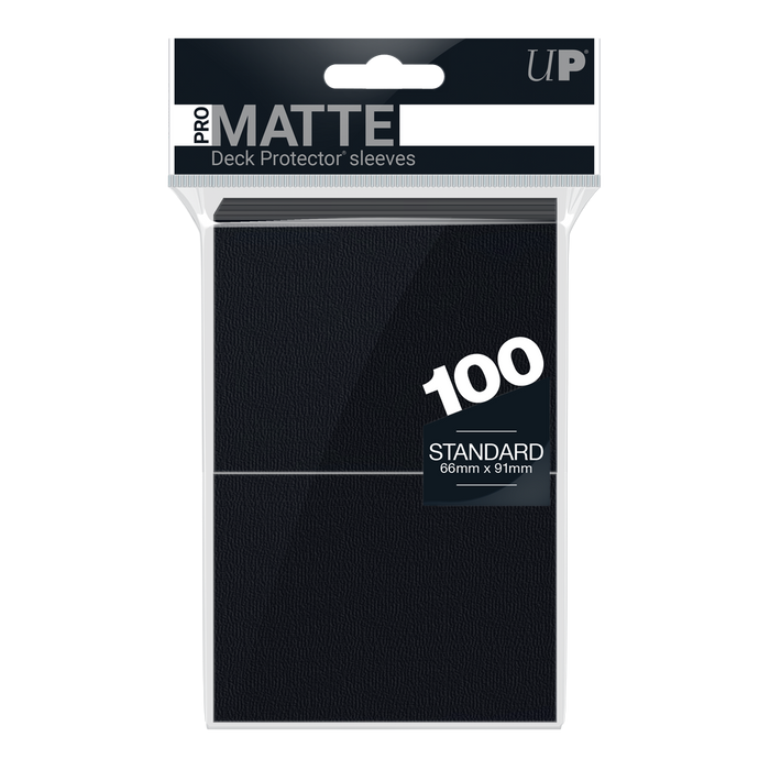 Ultra PRO: Standard 100ct Sleeves - PRO-Matte (Black) - for just $0! 