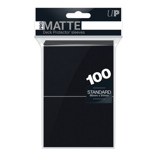 Ultra PRO: Standard 100ct Sleeves - PRO-Matte (Black) - Just $0! Shop now at Retro Gaming of Denver