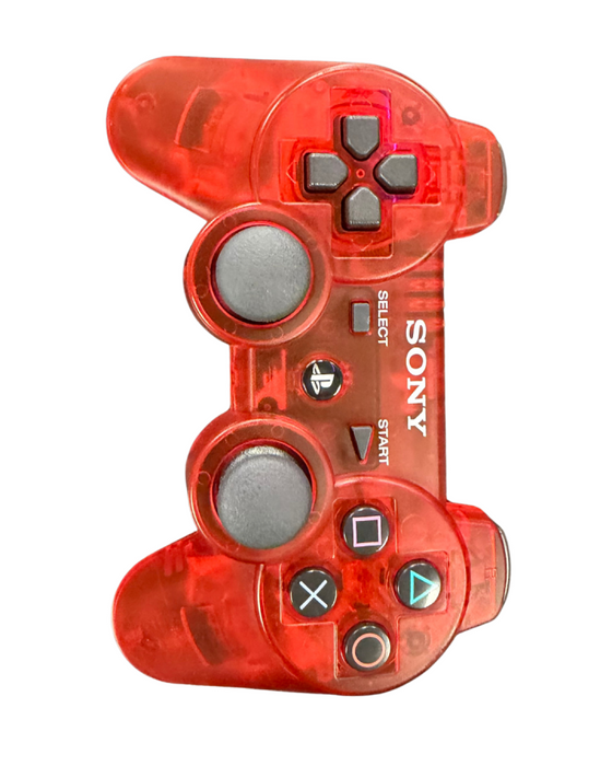 PlayStation 3 (PS3) Dualshock 3 Controller [OEM] [Crystal Clear Red] – PlayStation 3 Accessory (PS3) - for just $84.99! 