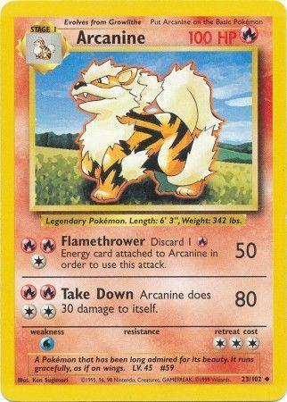 Arcanine (23/102) [Base Set Unlimited] - for just $1.50! 